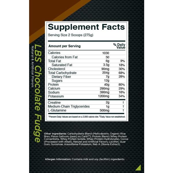 Rule 1 R1 Lbs Mass Gainer 6 Lbs - Image 2