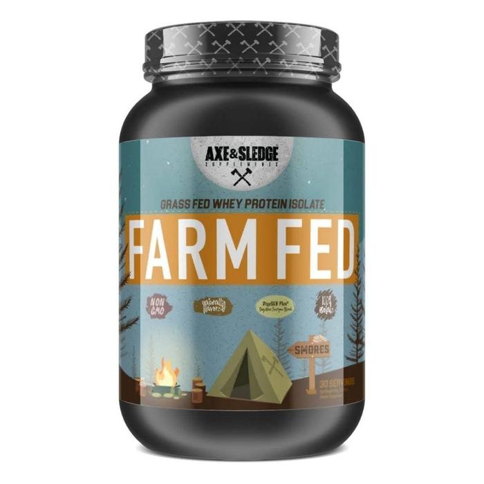 AXE & SLEDGE FARM FED GRASS FED WHEY PROTEIN ISOLATE 30 SERVINGS - Image 2