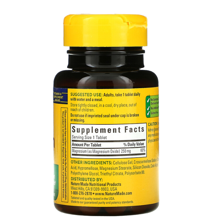 NATUREMADE MAGNESIUM 250 MG - Image 2