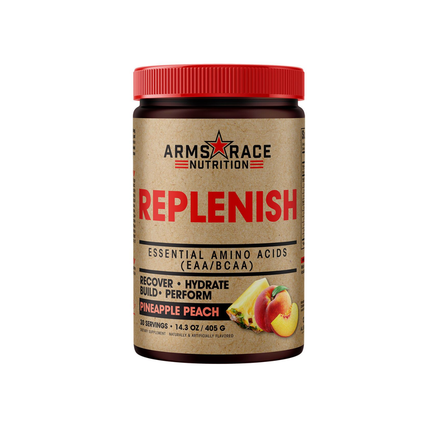 Arms Race Nutrition Replenish 30 servings Pineapple Peach